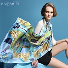 100% Pure Silk Multi-color Option Large Shawl Wrap Women