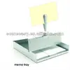 with your logo printing new model aluminum silver color note pad