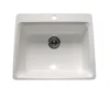 Custom made cultured vanity composite acrylic solid surface sink