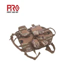Nylon Hunting Dog Harness Military Training Pouch Dog Vest Pet Travel Carrier Tactical Green Vest with pouches