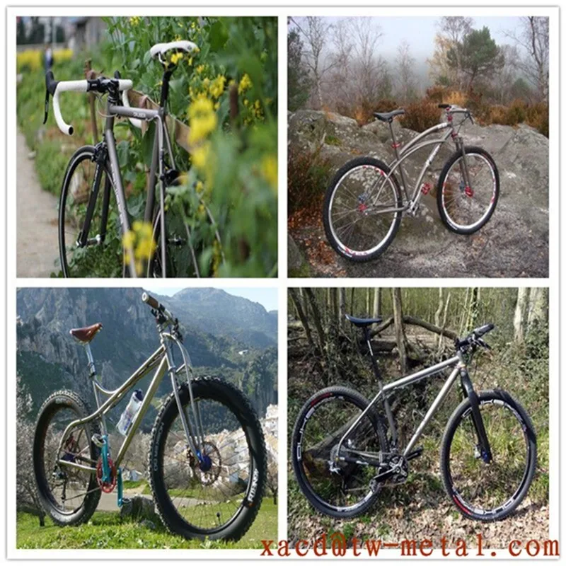 titanium road bike frame with 44mm big head tube super light weight titanium road bicycle frame xacd made titanium bicycle frame