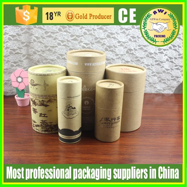 custom round packaging box cylinder gift paper tube for