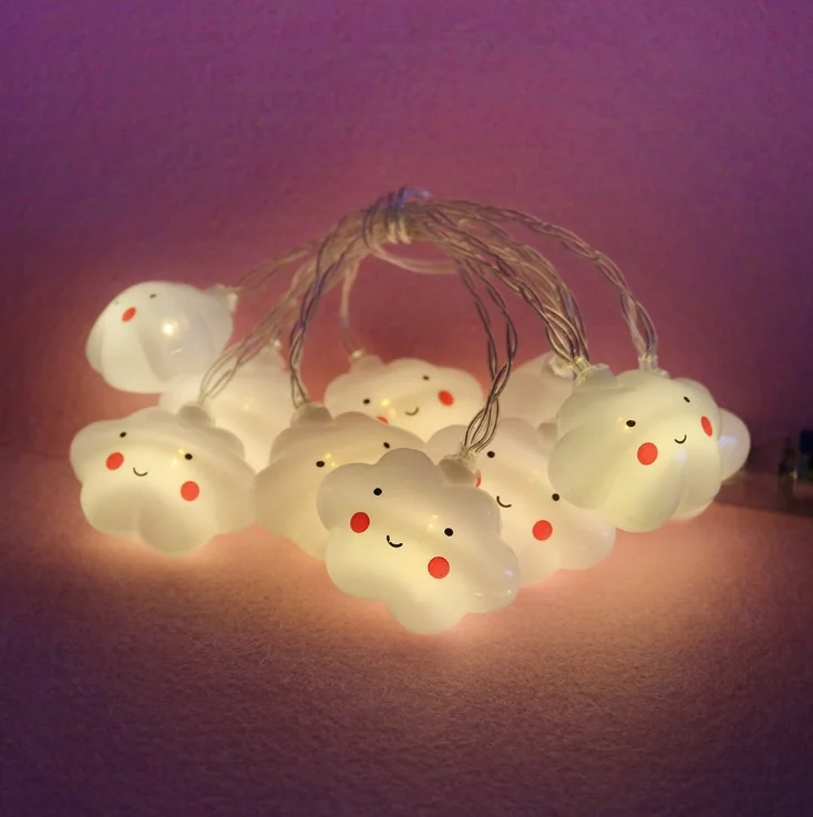 Battery Operated LED String Light Baby Room Decor Cloud LED Light