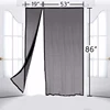 Magnetic Screen Door for French Doors Hands Free Instant Mesh Mosquito & Bug Net Curtain