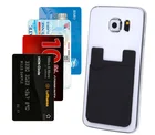 Guangdong wholesale OEM mobile wallet 3M self-adhesive slim silicone phone card pocket for Europe