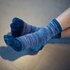 Newest Soft Cotton Blend Casual Socks Free Size Men Women Retro Color Five Finger Toe Socks Wholesale