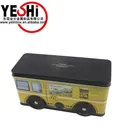 2016 new custom design pencil car shape tin boxes in high quality tinplate and pantone color printing on outside