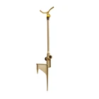 Height Adjustable Brass 3-arm Sprinkler with Telescopic Metal Spike