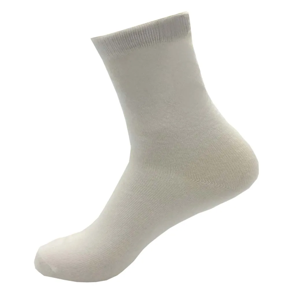 custom high quality white breathable teen girl school socks