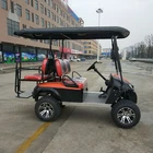4 seater hot selling petrol golf cart with rear flip seater cheap price
