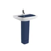 Blue and white porcelain basin,blue pedestal sink,blue and white sink