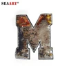 Big Alphabet M Iron On Sequin Patch