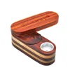 wholesale ebony dugout briar novelty pipes smoke smooth 2 pieces layer weed tobacco wood wooden smoking pipe