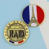 Free artwork service high quality low moq Custom Enamel Paris eiffel tower Challenge Coin