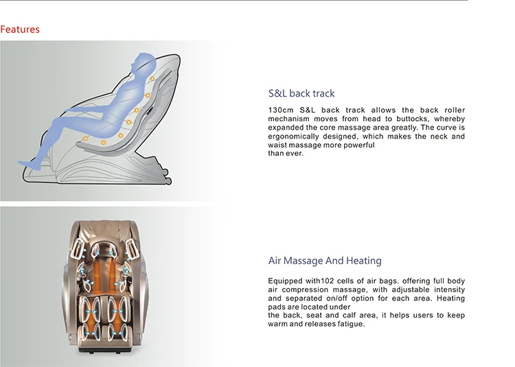 2017 Dotast Best L Shape Massage Chair 3d Zero Gravity Back Pain