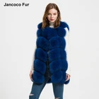 豪華なリアルフォックスファー Gilets 女性冬暖かい毛皮のベストファッションスタイルチョッキ
