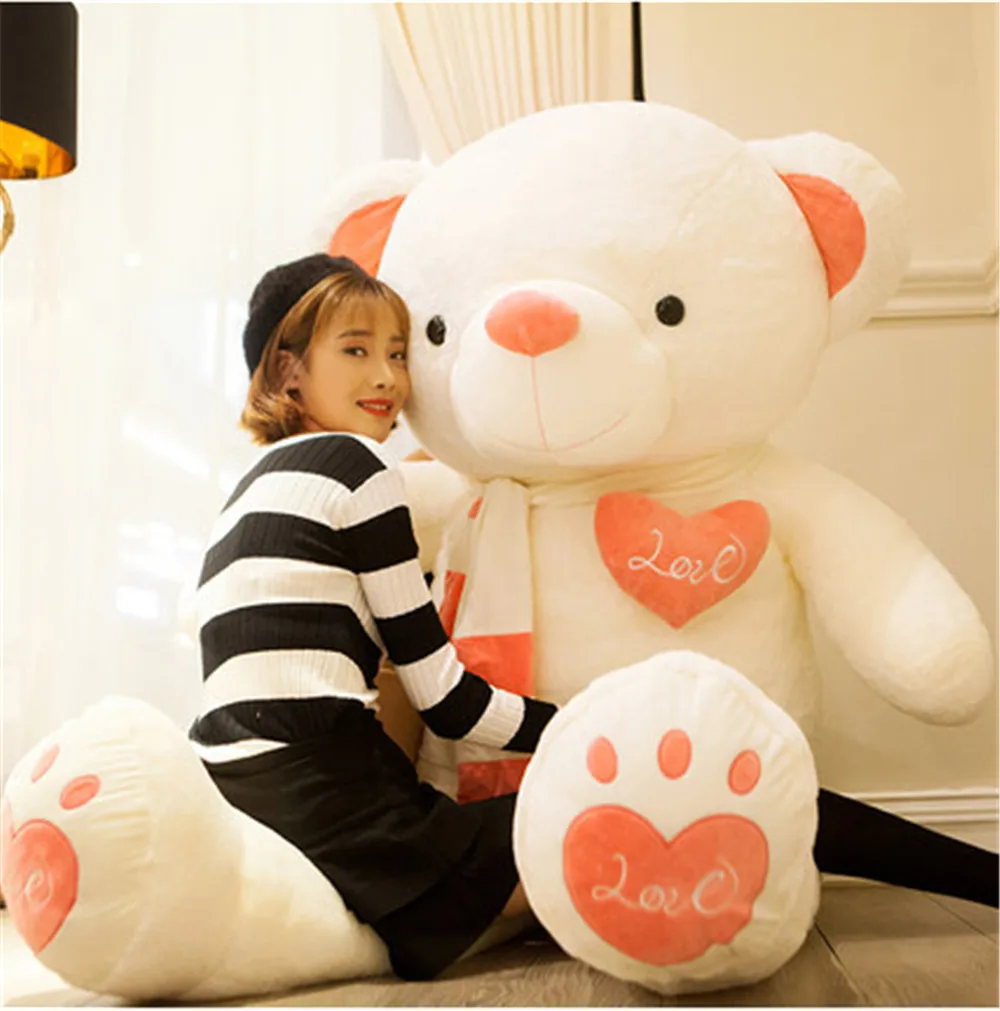 Fancytrader Huge Giant Love Teddy Bears Plush Toys Gifts For Girls Soft Big Stuffed Bears Doll Christmas Valentine S Day Toys Gift Teddy Bear Plushlove Teddy Aliexpress