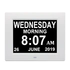 Oem custom made smart alarm digital clock large display wall wifi with weather forecast