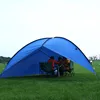 Outdoor large Windproof triangle Sliver UV Anti Coating Sun Shelter Waterproof folding family canopy fishing camping beach tent