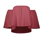 Woman Clothes 2019 Sexy Boat Neck Tops and Blouses Summer Top Selling Fashion Women Blouses