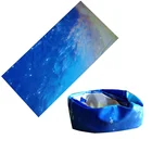 windproof double sided custom black print square bandana