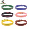 New Style Pet Leads Five Color Genuine Leather Dog Collar