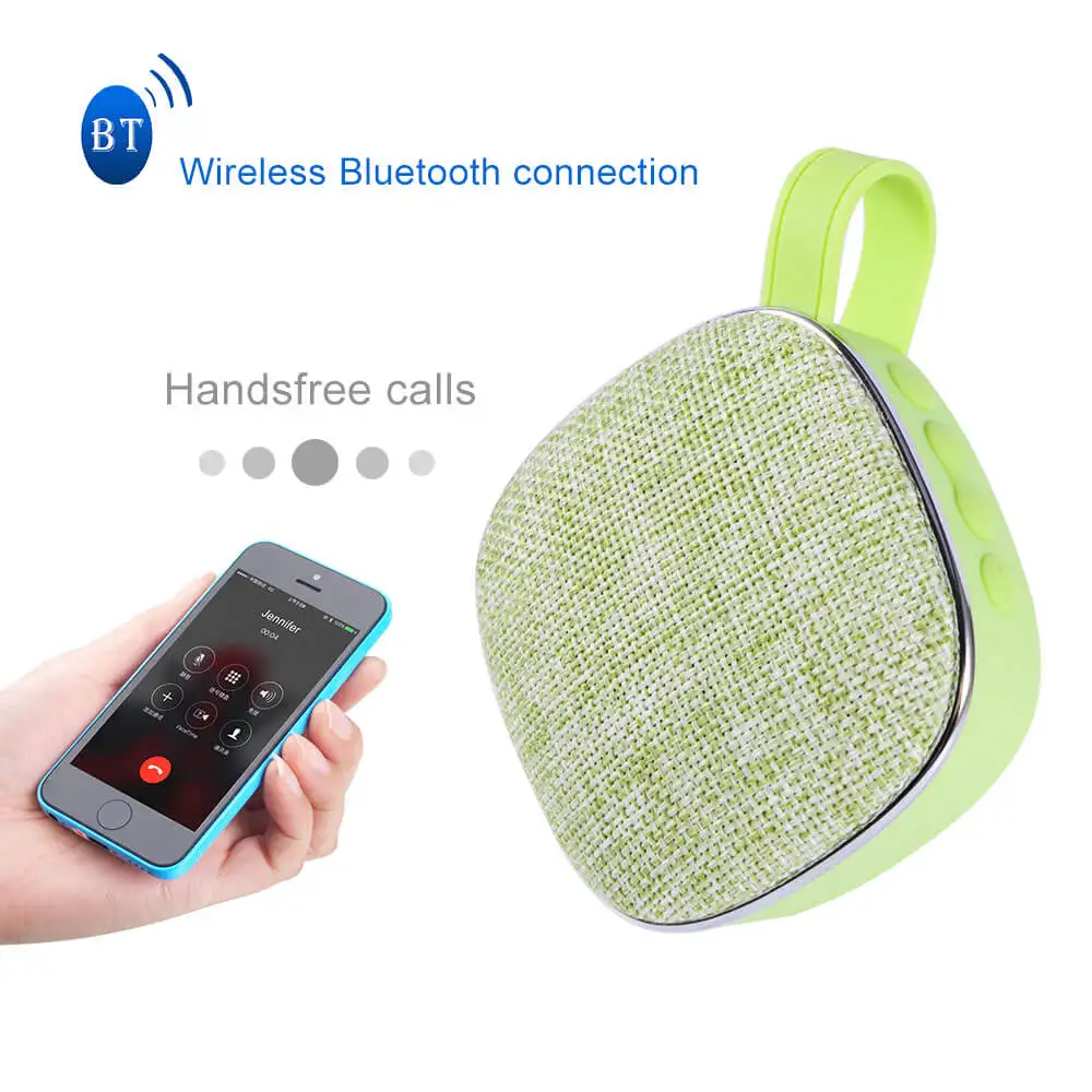 Fabric Bluetooth Speaker Support OEM Logo TF Card FM High Quality Stereo Portable Wireless Speaker - ANKUX.COM