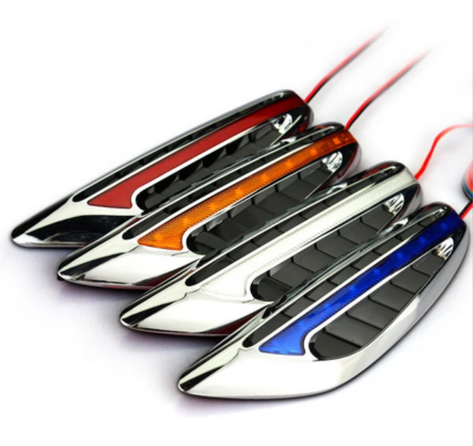 NEW 2Pair(4pieces) Universal Blade Steering Light Fender Side Marker Light Car LED Turn Signal Lamps