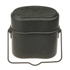 ZWJPW- WWII WW2 German Military Army M31 Canteen Mess Tin With Black Leather Strap