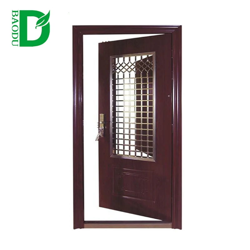 Baodu Brand Cheap Steel Security Door India With Low Price Buy