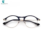 Eyewear Metal Eyeglass Italy Brand Name Round Frames Glasses Optical