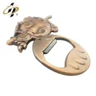 2019 Wholesale cheap custom die casting red bronze Fuwa beer bottle opener