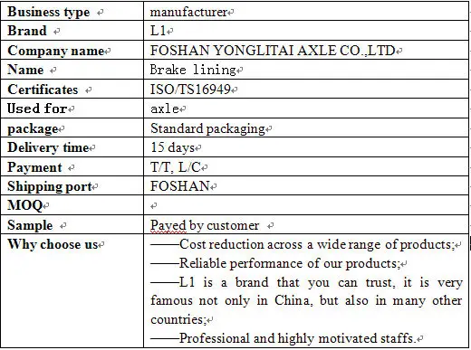 with plate trailer L1 guangdong tricycle suspension tuck brake shoe bracket