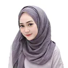 Good quality wholesale muslim chiffon scarf hijab women head scarf