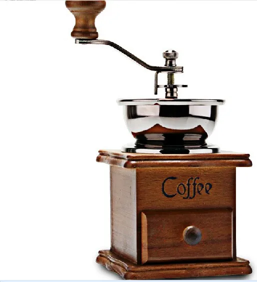 manual coffee grinder /mancual coffee mill with wooden and metal