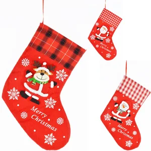 socks decor party decorations santa claus christmas stocking
