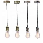 Vintage lamp kit cable cord set E27 decorative pendant lamp edison bulb holder