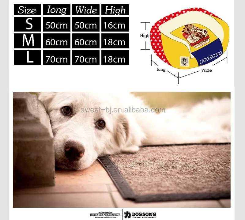 2016 eco-friendly sweet and comfortable round Shape dog bed