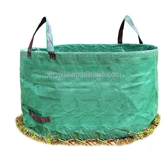 trash bags foldable pop-up leaf collector yard garden rubbish