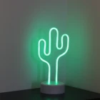 CACTUS SHAPE LED NEON LIGHTS, PLASTIC MATERIAL, BATTERY OPERATED, FOR INDOOR DECORATION