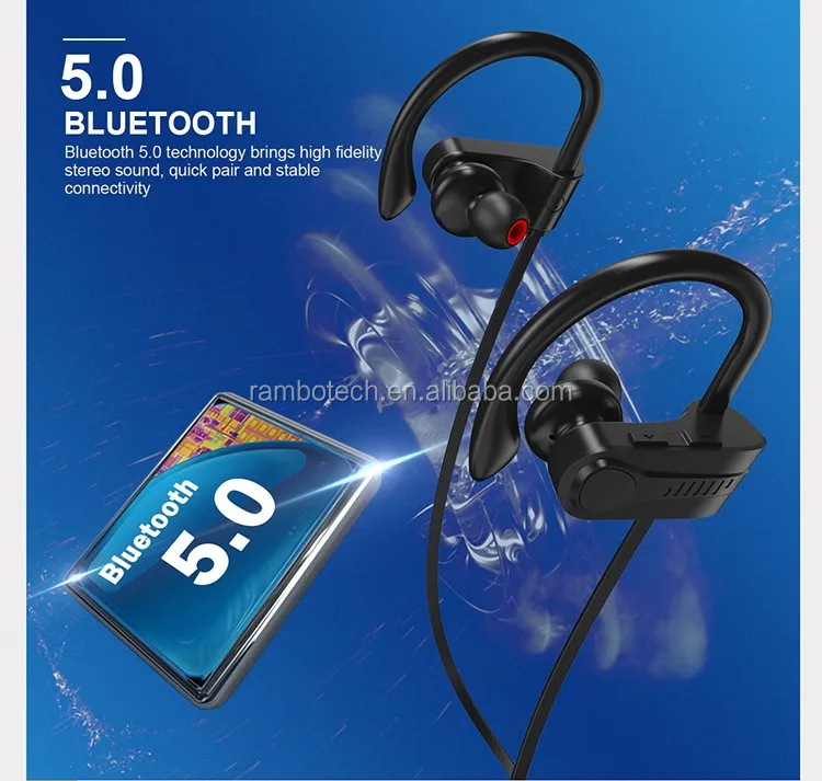 Fashion bluetooth hands free 5.0 earbuds with mic RU13 best bulk buy headphones OEM wireless noise cancellation earpiece - ANKUX.COM