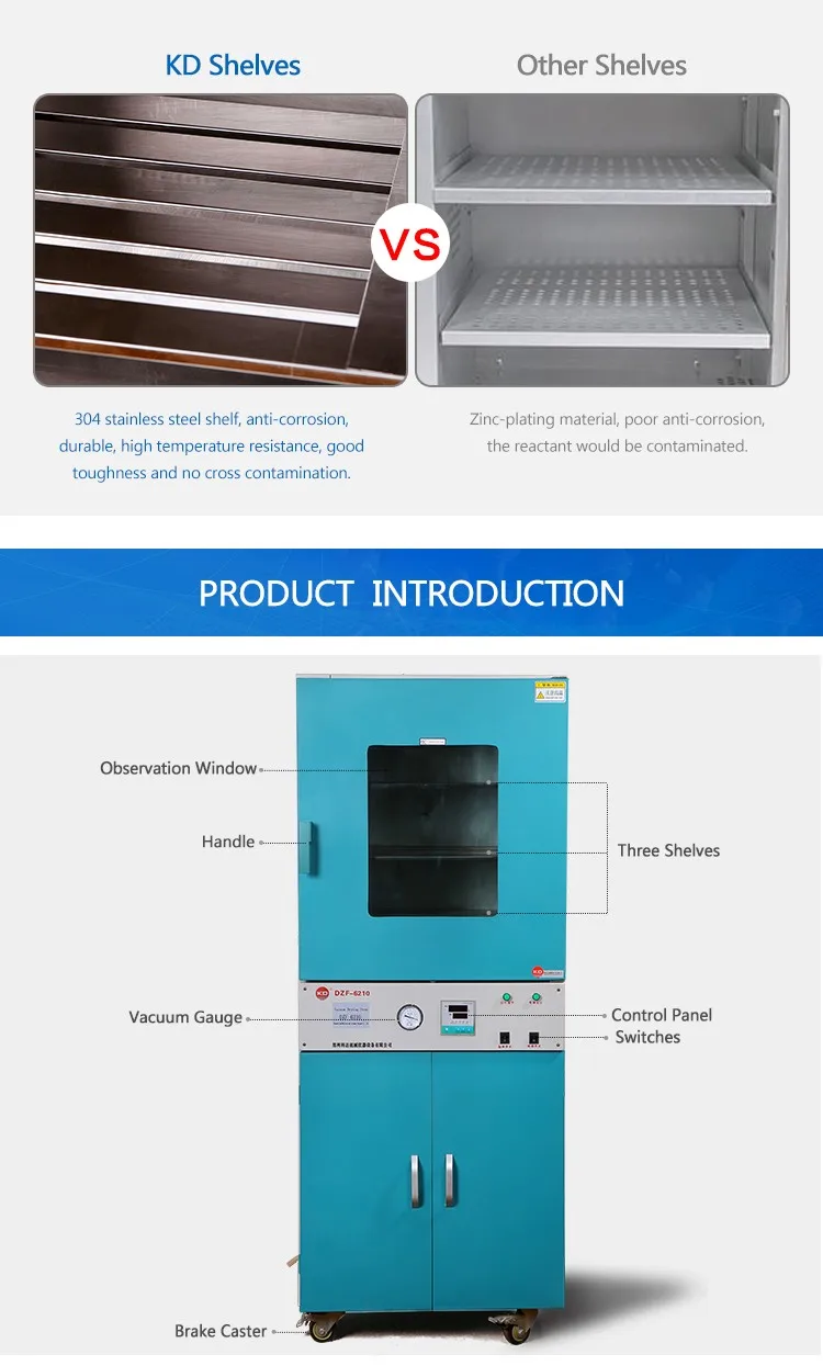 (KD) DZF-6210 Multifunction Vacuum Drying Oven for Lab
