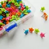 Generic Plastic Little Star Push pins Drawing Pin good for office Pack of 200 pcs