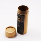 Custom Printed Kraft Craft Paper Round Product Storage Carton Tea Hat Box Gift Packaging Wholesale