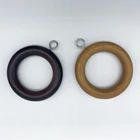 Anello Premium Drapery Clip Rings - Extra Thick Set of 14pcs Satin Nickel