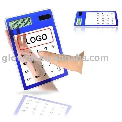 Solar Touch Screen Calculator for promotional case