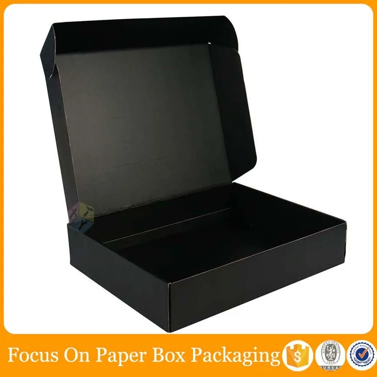 black favor corrugated surfboard cardboard box