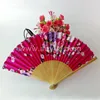 Hot sell Chinese bamboo cloth hand personalized wedding bamboo hand fan wholesale