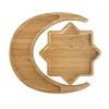 New Arrival 8 Pointed Star and Moon Shape Tray Biodegradable Food Tray Children Bamboo Tray