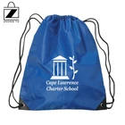 Custom Logo 210d Polyester Waterproof Drawstring Shoe Bag